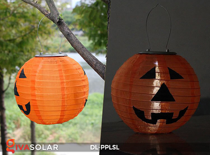 Đèn lồng bí ngô trang trí Halloween năng lượng mặt trời DL-PPLSL 7