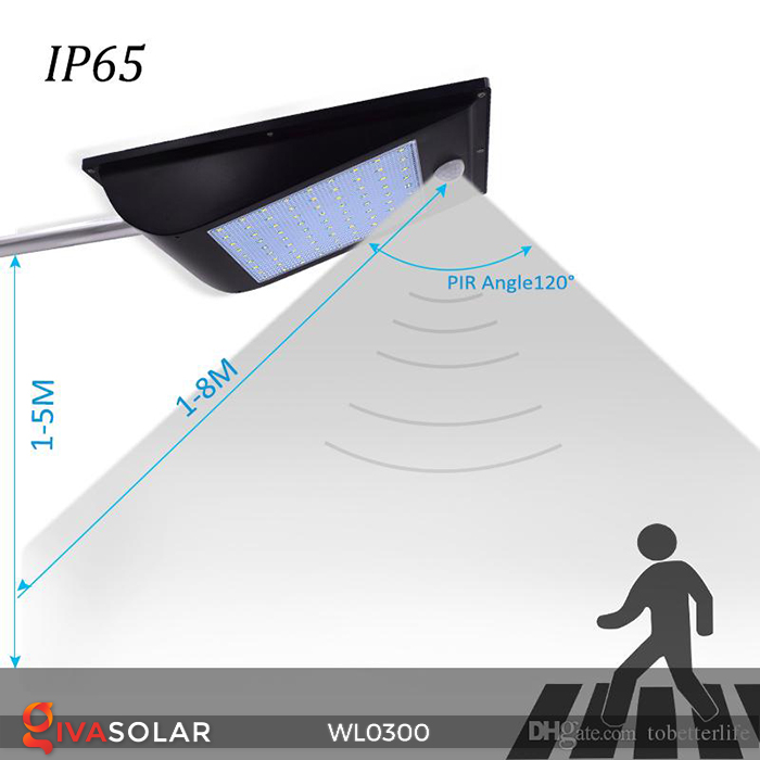 Đèn tường chạy năng lượng mặt trời WL0300 5