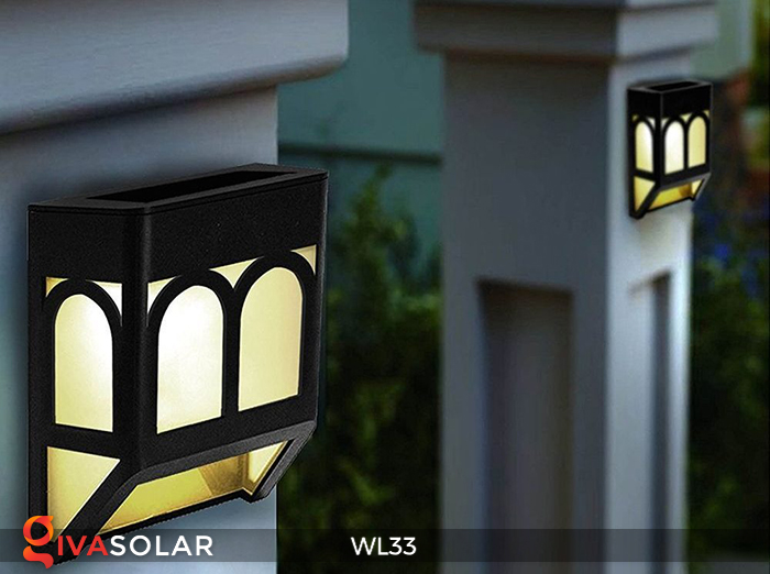 Đèn ốp tường chạy năng lượng mặt trời WL33 11