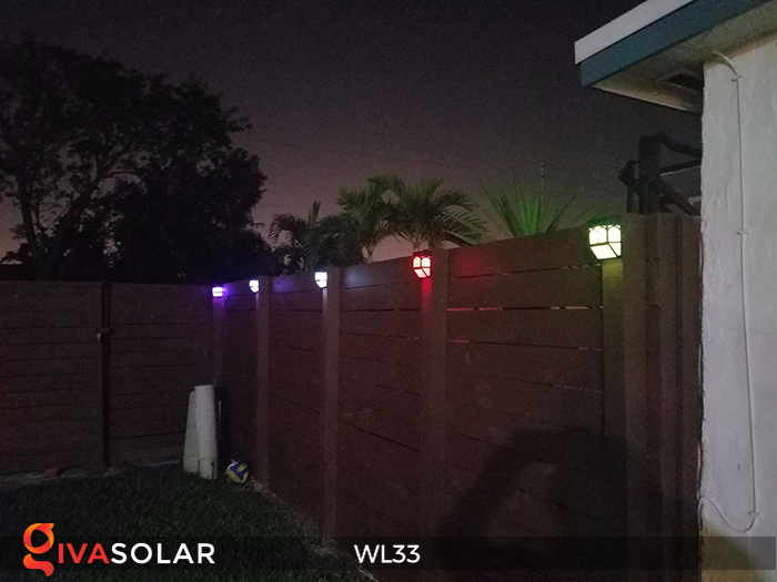 Đèn ốp tường chạy năng lượng mặt trời WL33 23