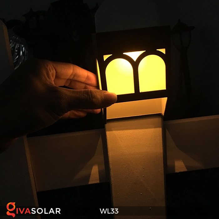 Đèn ốp tường chạy năng lượng mặt trời WL33 9