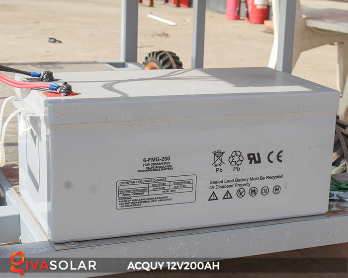 Acquy 12V200AH ứng dụng trong điện năng lượng mặt trời 1