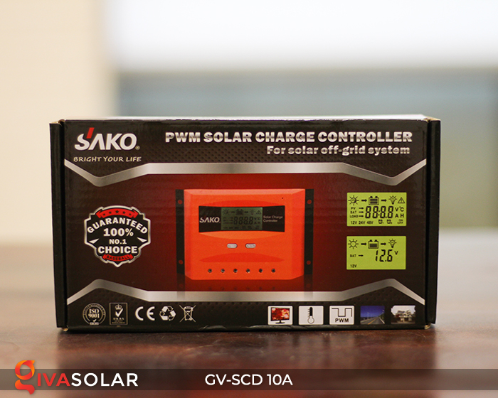 Bộ điều khiển sạc pin năng lượng mặt trời SC-D 12 24V 10A 10