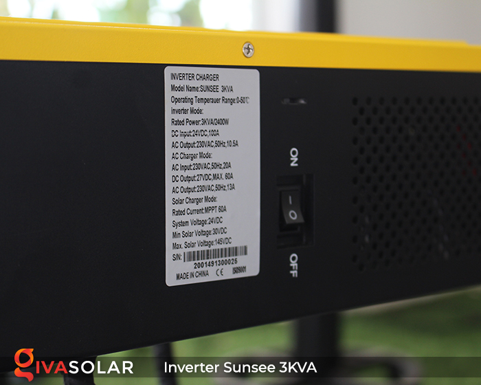 Biến tần năng lượng mặt trời độc lập phụ tải điện lưới SUNSEE 3KVA 5