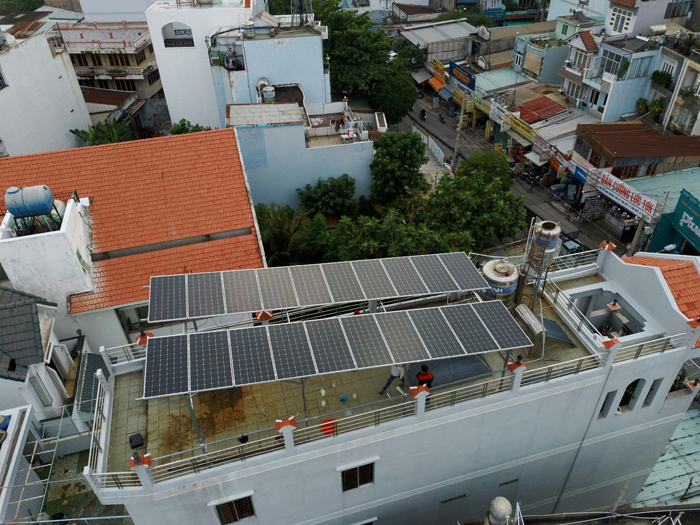 Lắp đặt hệ thống điện mặt trời hòa lưới 8kwp cho anh Thông tại Tân Phú 1
