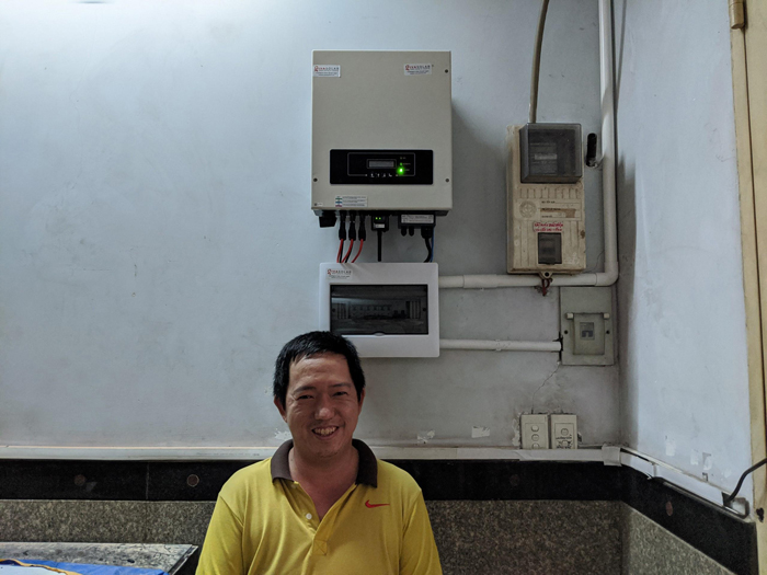 Lắp đặt hệ thống điện mặt trời hòa lưới 8kwp cho anh Thông tại Tân Phú 7