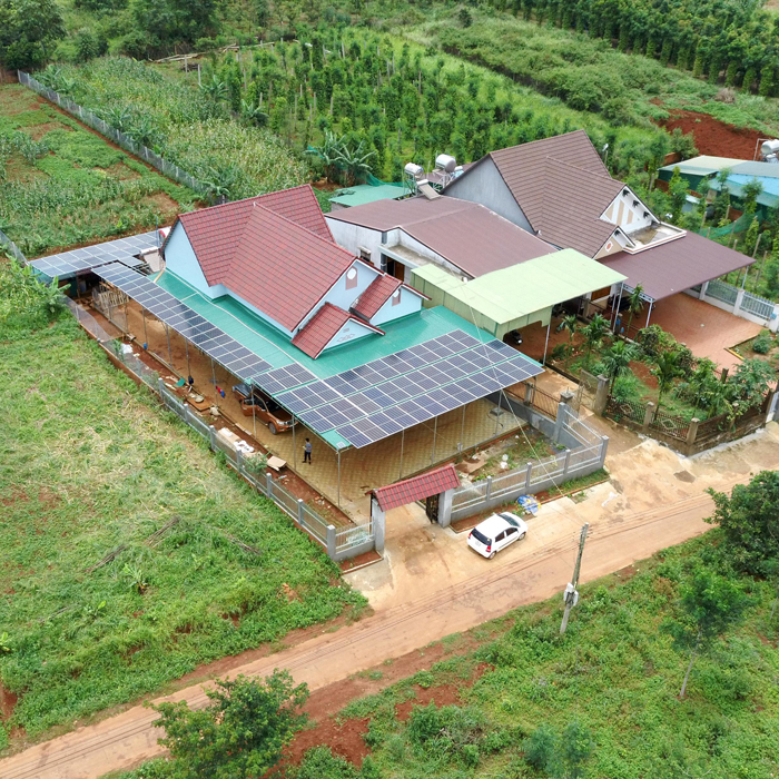 Hoàn thành lắp đặt hệ thống điện mặt trời áp mái quy mô lớn 45kWp tại Đắk Nông 24