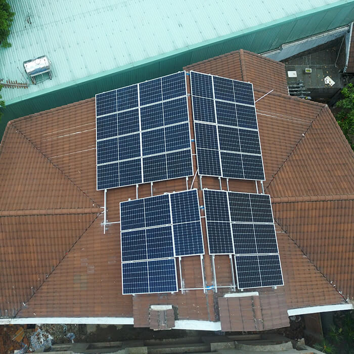 Hoàn thành hệ thống điện mặt trời 10kWp cho sinh hoạt gia đình ở Bình Tân 2