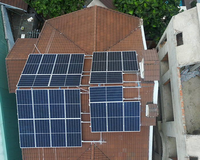 Hoàn thành hệ thống điện mặt trời 10kWp cho sinh hoạt gia đình ở Bình Tân 3