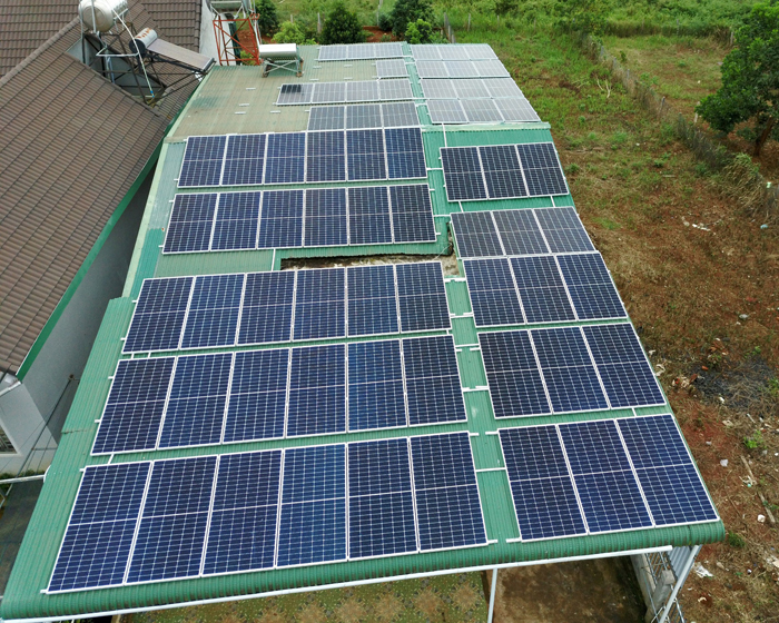 Lắp điện mặt trời áp mái: Hệ thống công suất 30kW tại Đắk Nông 1